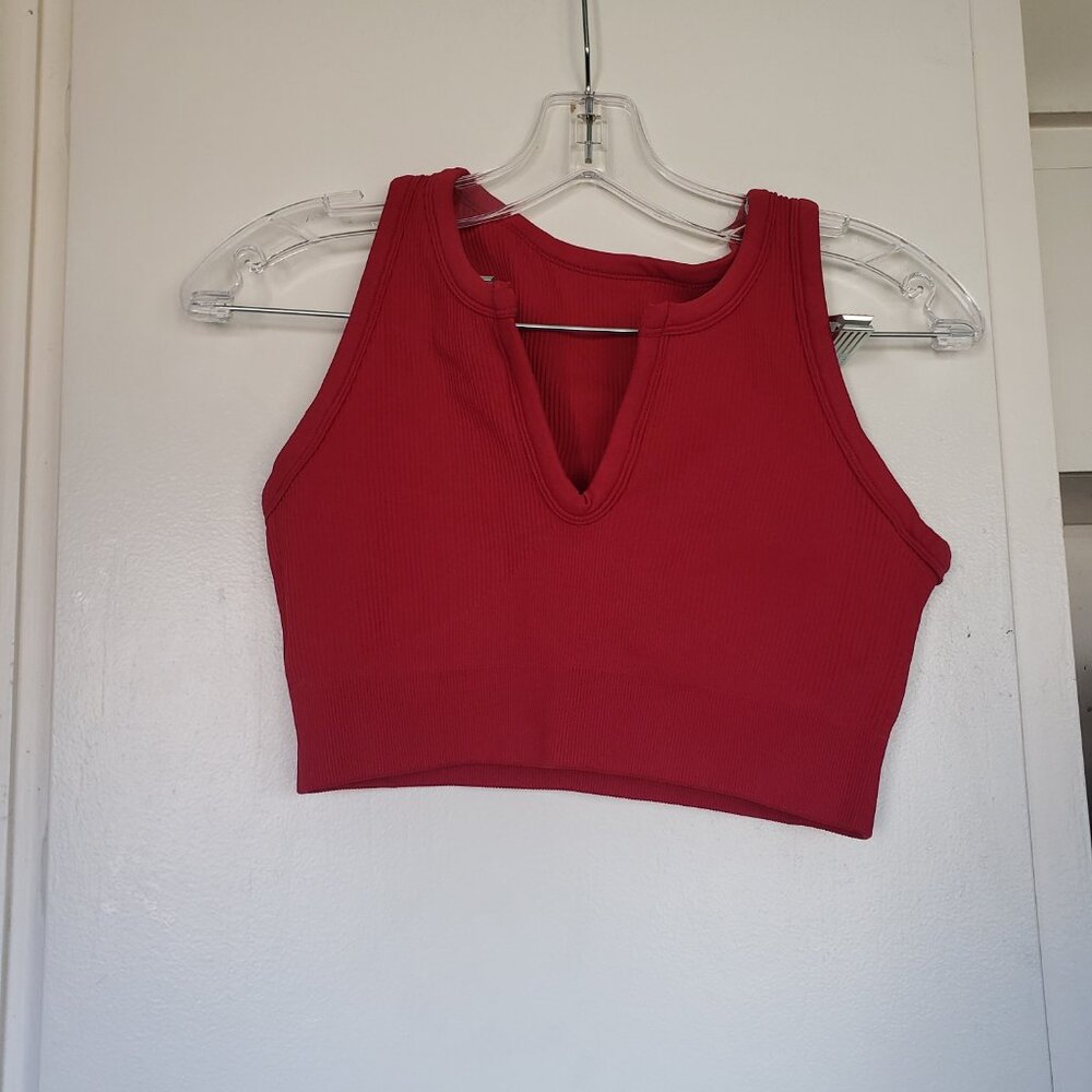 Red Crop Top